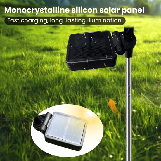 Solar Sunflower Garden Light, Waterproof Outdoor Lawn Lamp with Firefly LED Lights, Automatic On/Off Solar Powered Landscape Lamp Patio Walkway