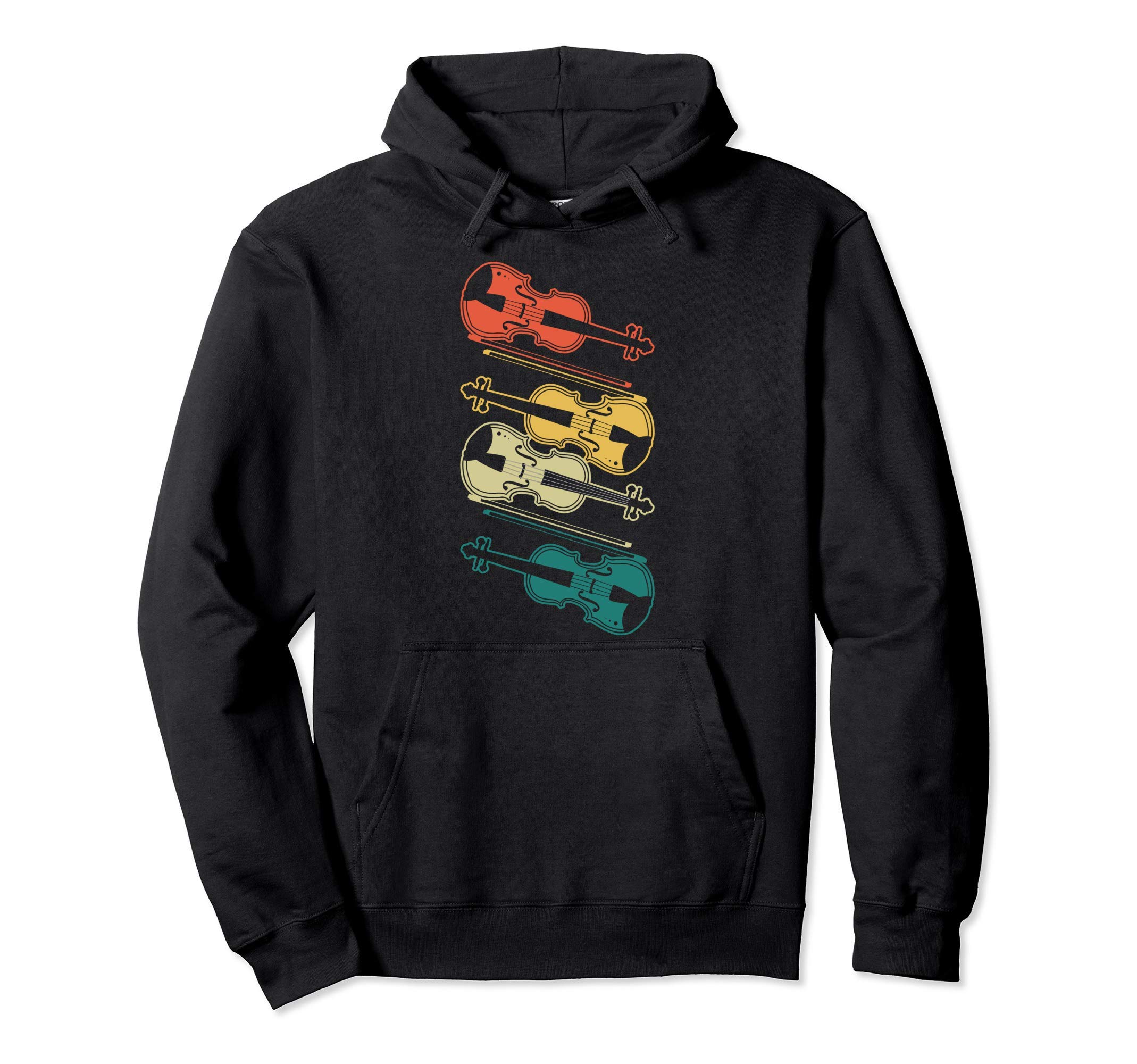 

Retro Violin Instrument Present Vintage Music Violin Hoodie