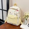 Schoolbag Japanese cartoon cute puppy printed backpack high value student girl casual contrasting color large capacity schoolbag