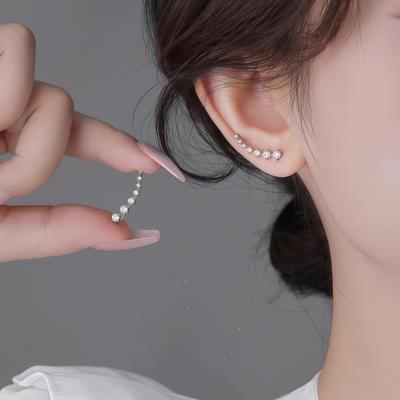 Big Dipper Zircon Earrings: Light Luxury, High-End Seven-Diamond Ear Jewelry for Women