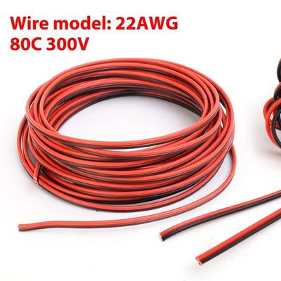 Cablu Electric 22AWG Cablu Prelungitor cu 2 Pini Cablu din Cupru Cositorit 300V pentru Mașină Camion Motocicletă Bandă LED Alimentare 5M/20M