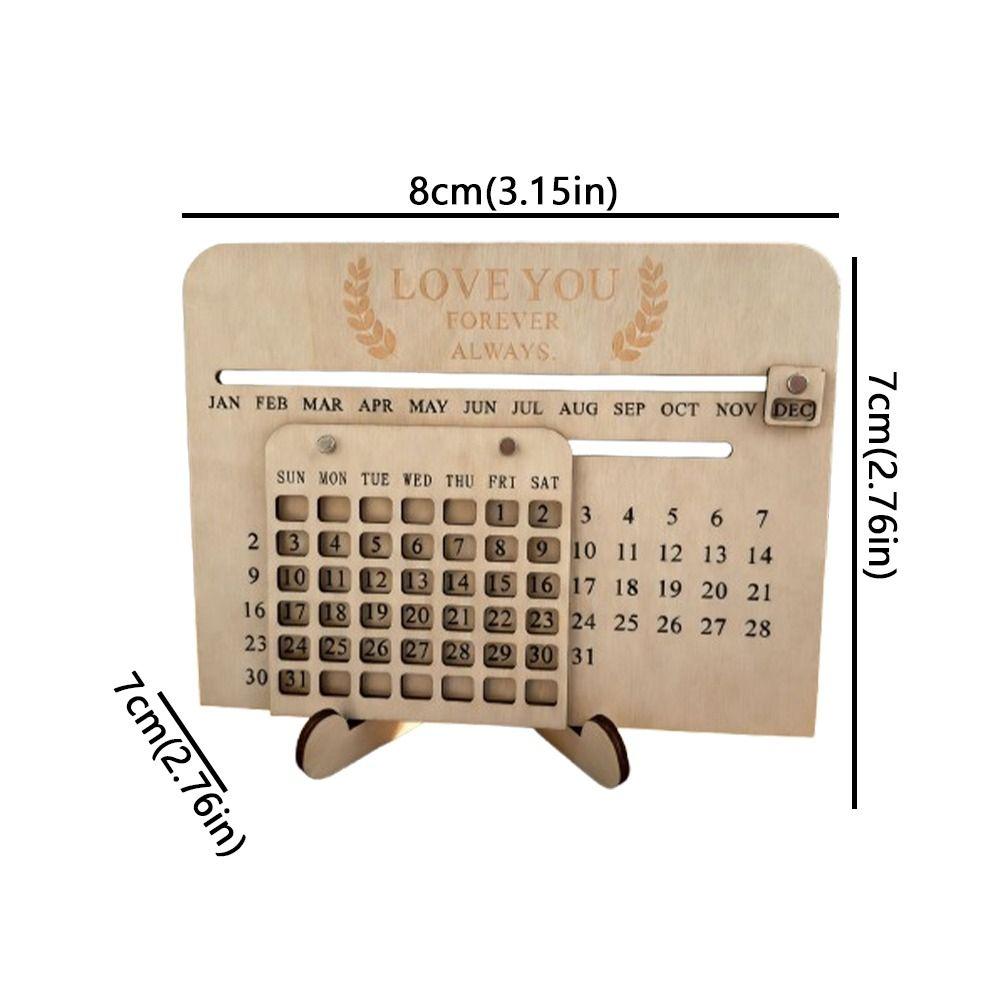 Handmade Perpetual Calendar Manual Eternal Calendar Funny Desktop Desk Calendar  Tabletop Decor