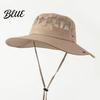 Cappello da Sole a Tesa Larga per Escursionismo Cappelli a Rete Uomo Protezione UV Cappello da Pesca Secchiello Traspirante Pescatore Donna Pieghevole Estivo Outdoor Spiaggia Safari