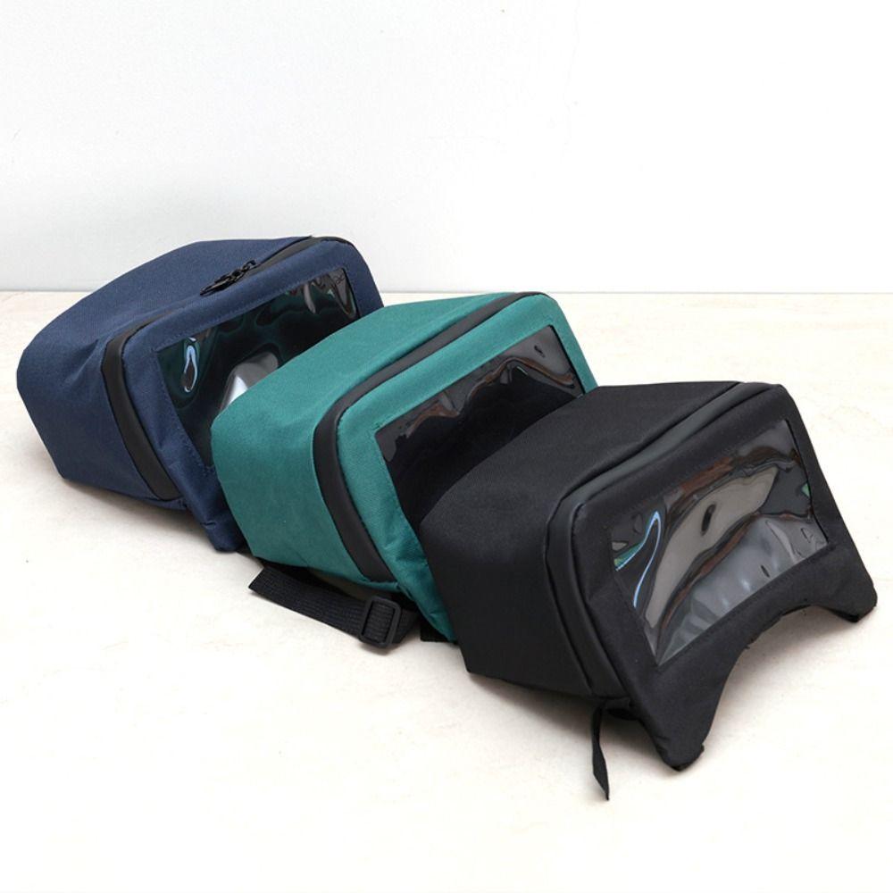 Durable Large Capacity Mountain Bike Bag Waterproof Viewing Window Electric Scooter Bag Bicycle Front Bag