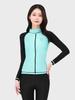 Akuatika Women'S Rash Guard Zip-Up Aqawza-Bk Top + Water Leggings