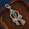 Style Silver Butterfly Pendant Bag Charm With Colorful Zircon And Charm Keychain For Summer Accessories