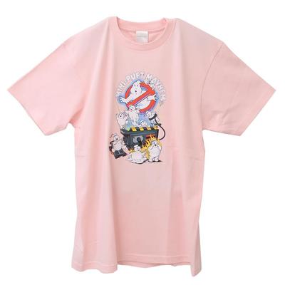 Small Planet Camiseta Cazafantasmas Mini Malvavisco Talla XL Hombre/Rosa