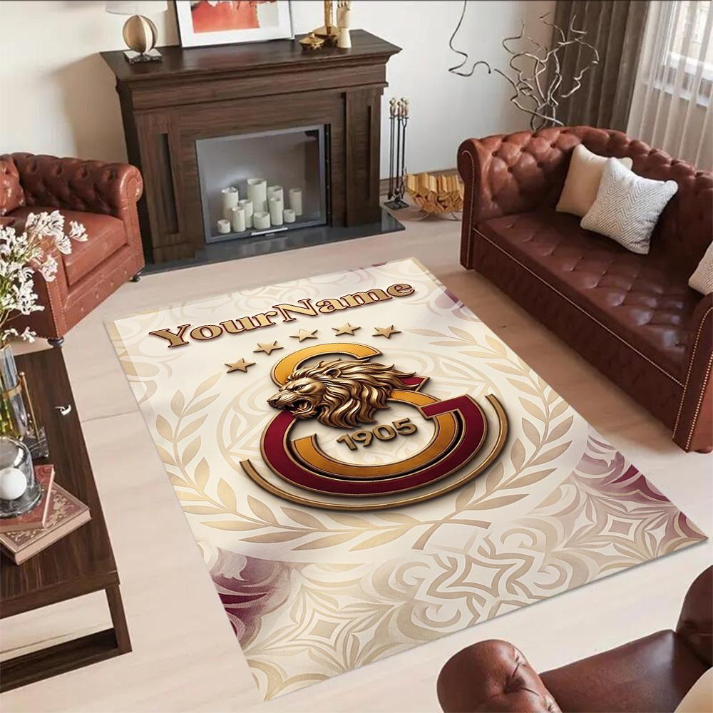 Galatasaray Personalized Text Floor Mat Perfect For Hallway Dining Room Living Rooms Decorate Room Antislip Carpet Office Home Decor