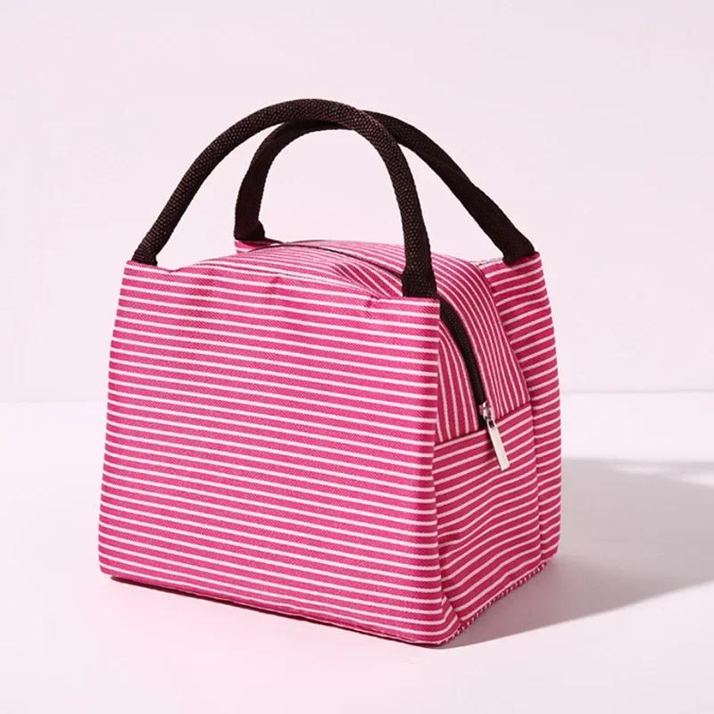 Lunch Bag Women Men Cooler Bags Thermal Storage Ice Pack Tote Students Bento Adults Picnic Food Handbag Portable Lunch Box Work