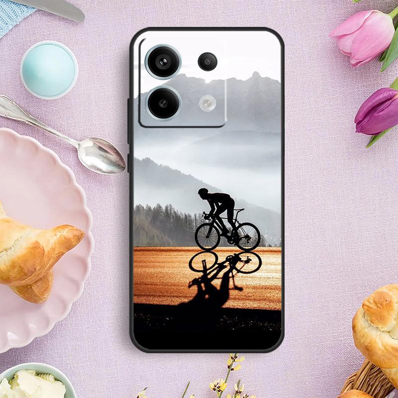 Bike Bicycle Sport Case For Xiaomi Redmi Note 13 11 10 12 14 15 Pro Plus Cover For Redmi 15 14C 10C 13C 12C 15C