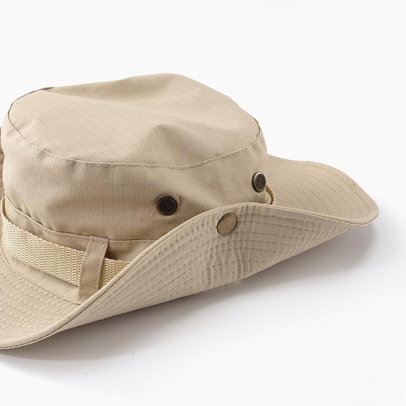 Western Cowboy Hat Drawstring Fisherman Hat Men's and Women's Summer Vacation Sunscreen Hat Breathable Big Eaves Mountaineering Hat Fishing Hat