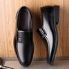 Men's Spring/Summer Hollow Leather Slip-On Shoes - Business Casual & Formal, Ideal for Middle-Aged and Elderly Dads