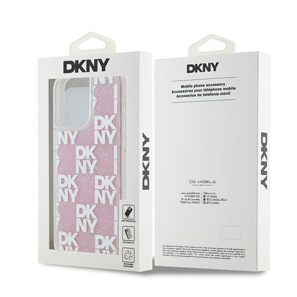 Dkny Dkhcp15Xlcpepp Iphone 15 Pro Max6.7 Różowy/Pink Hardcase Liquid Glitter Multilogo