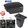 For Peugeot 206 Armrest box For Peugeot 206 207 CC Cabrio Armrest Box Central storage Box Retrofit Interior  Car Accessories
