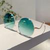 Vintage Punk Round Sunglasses Women Luxury Brand Steampunk Sunglass Metal Frame Eyewear For Lady Uv400 Shades
