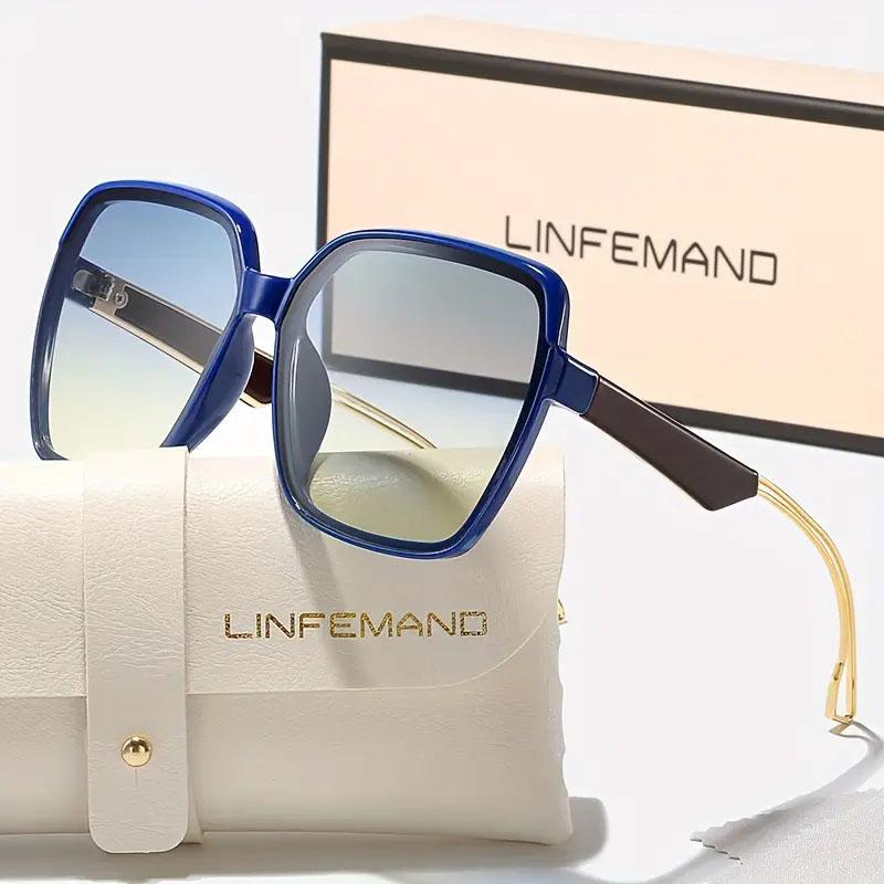 Fashion Polygonal Large Frame Women's Eyewear Outdoor Eyewear Party Glasses Beach Travel Sunglasses UV400 Colour Gradient Eyewear