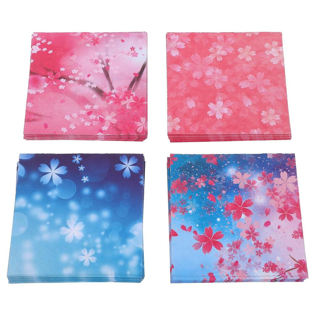 LEDMOMO Origami Paper for Making 1000 Cranes 400 Colorful DIY Craft Cherry Blossom Holographic Paper Party Decoration - Sheets, 3.74-inch Square,