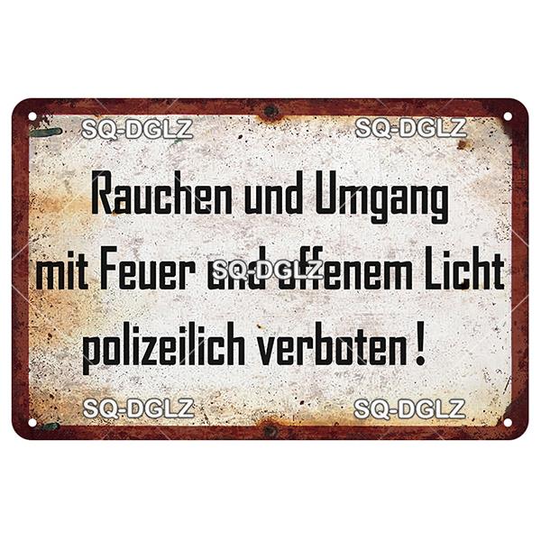 [SQ-DGLZ] Vintage Retro Achtung Berlin Tin Sign Metal Sign Shop Plate Home Bar Wall Sticker Decoration Plaque Poster Decor Gift