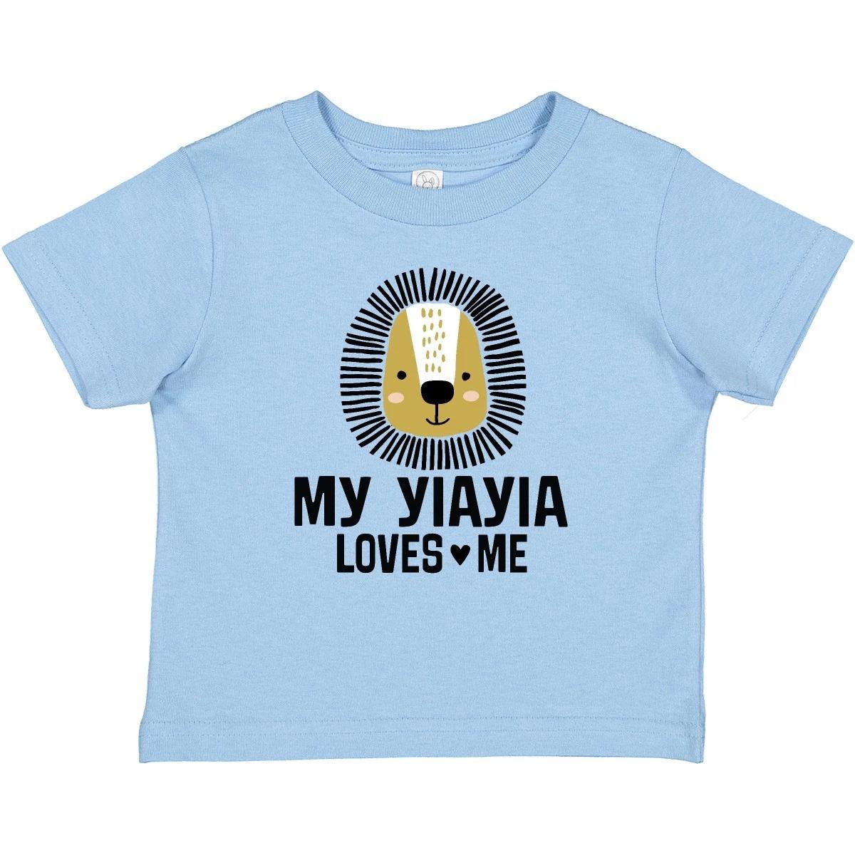 Inktastic My YiaYia Loves Me Grandkids Baby T-Shirt Yia Yia-yia Grandbaby Childs 160