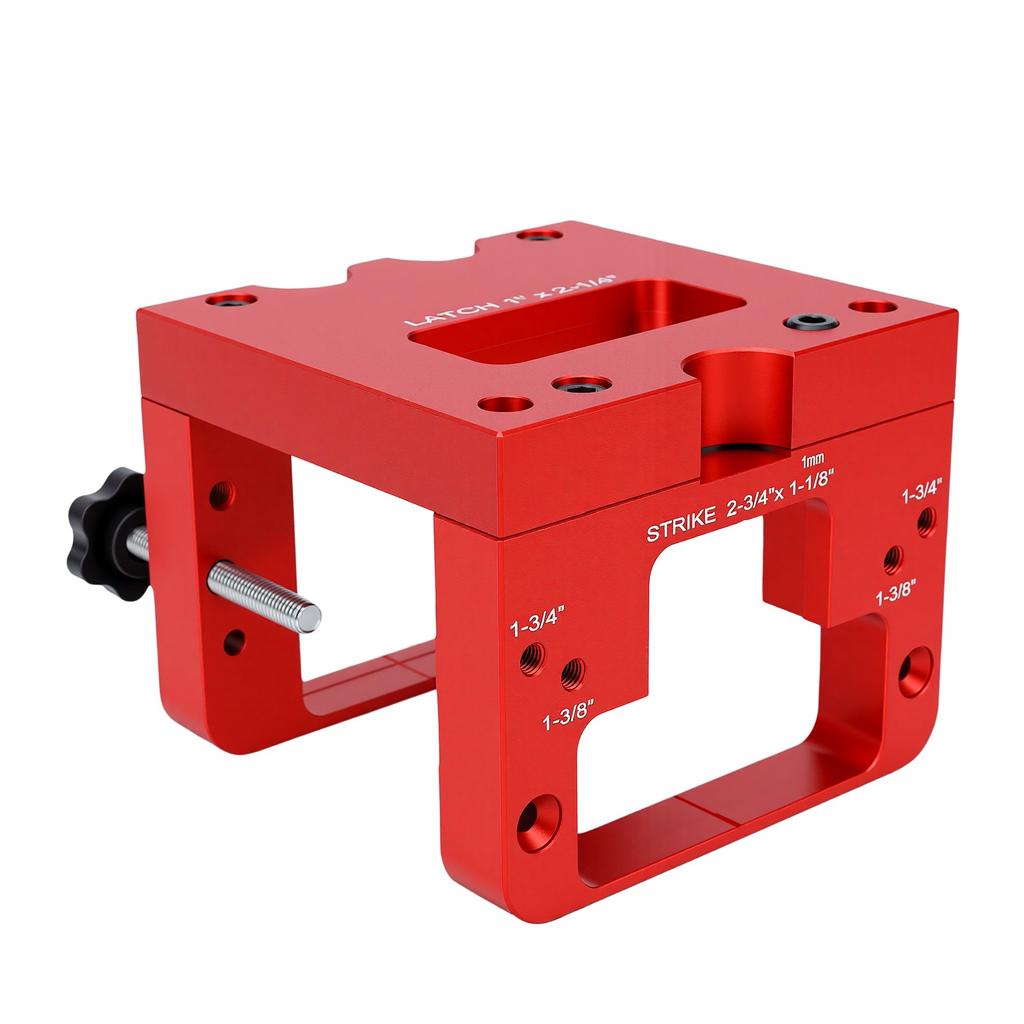 3in1 Door Jig Latch and Strike Plate Mortise Tool for Router 1  X 2 1 4  Latch Template, 2 3 4  X 1 1 8  and 2 1 4  X 1