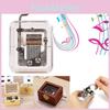 Quality Transparent Hand Cranking Mini Music Box For Christmas And Special Occasions
