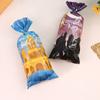 100pcs Eid Mubarak Castle Moon Gift Pocket Bags Plastic Candy Cookie Bag Eid Mubarak Gift Bags Plastic OPP Candy Cookie Bag