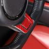 For Jaguar F-TYPE 2013-22 Steering Wheel Bottom Panel Trim Red Carbon Fiber