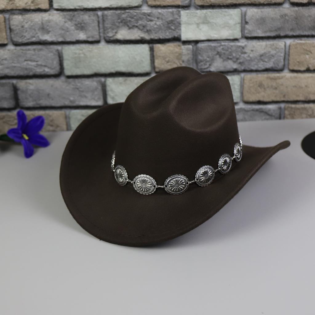 1PC Western Cowboy Hat for Women's Photo Props Cowgirl Jazz Hats Party Dress Cap Sombrero Hombre