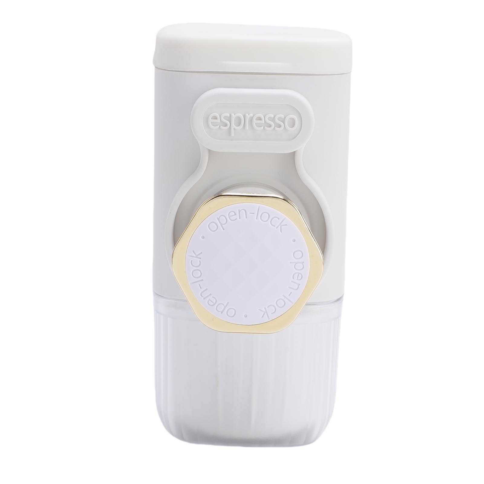 

Portable Coffee Maker Compatible with Ground Coffee Capsules Manually Operated Small Handheld Coffee Machine for Travel White белый