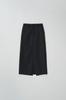 The Penny Wool Herringbone Long Skirt - Charcoal