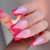 Press On Nail French Tip Nail Square Nail Tips Fake Nail Full Cover False Nail with Designs Artificial Acrylic Nail