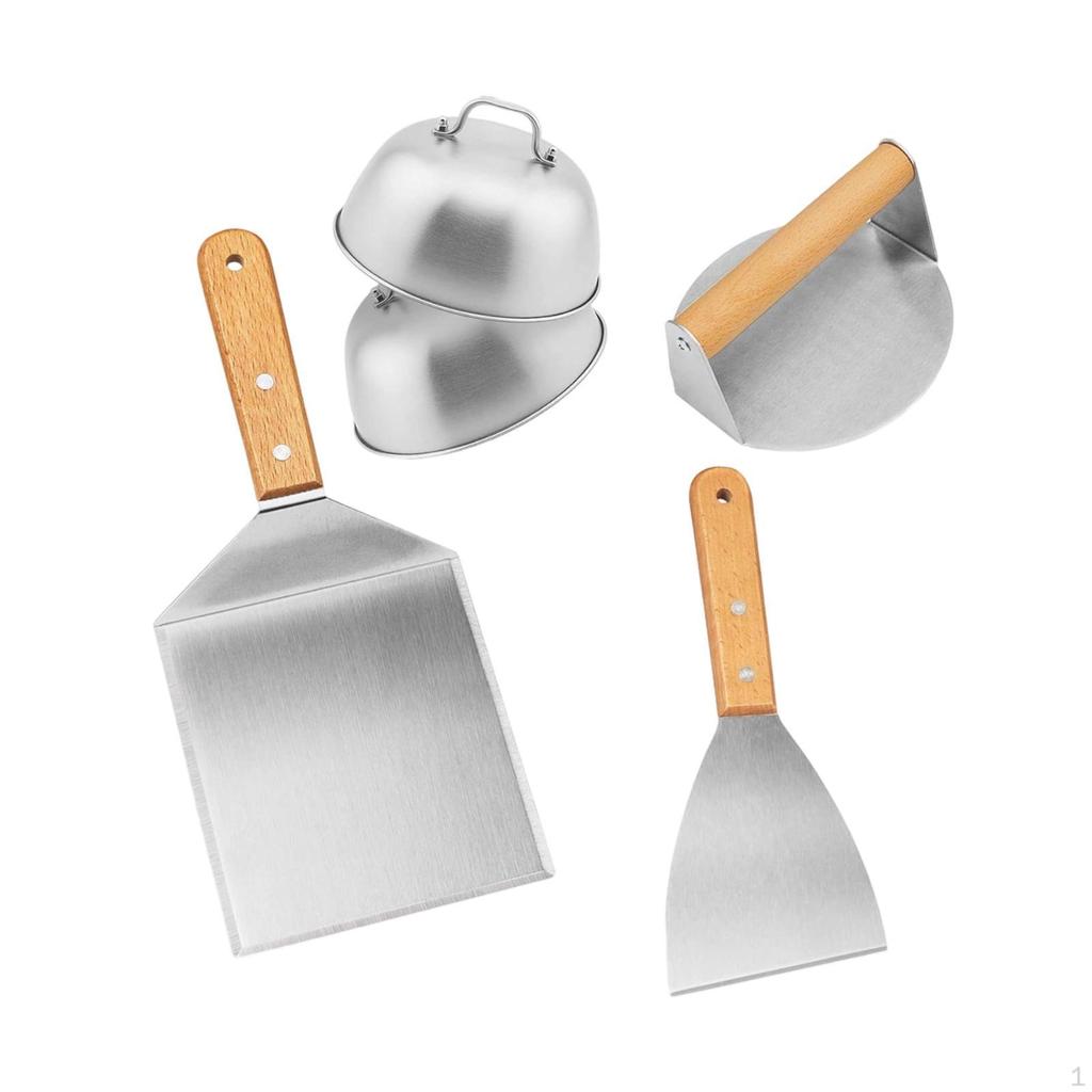 Griddle Accessories Kit Barbecue Spatulas Kitchen Gadget Multifunctional Pancake Turner for