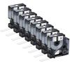 5/10PK 9mm 12mm 19mm Compatible for Dymo IND A18444 S0718600 Vinyl Label Tapes Ribbons Replacement for Dymo Rhino 1000 4200 6000