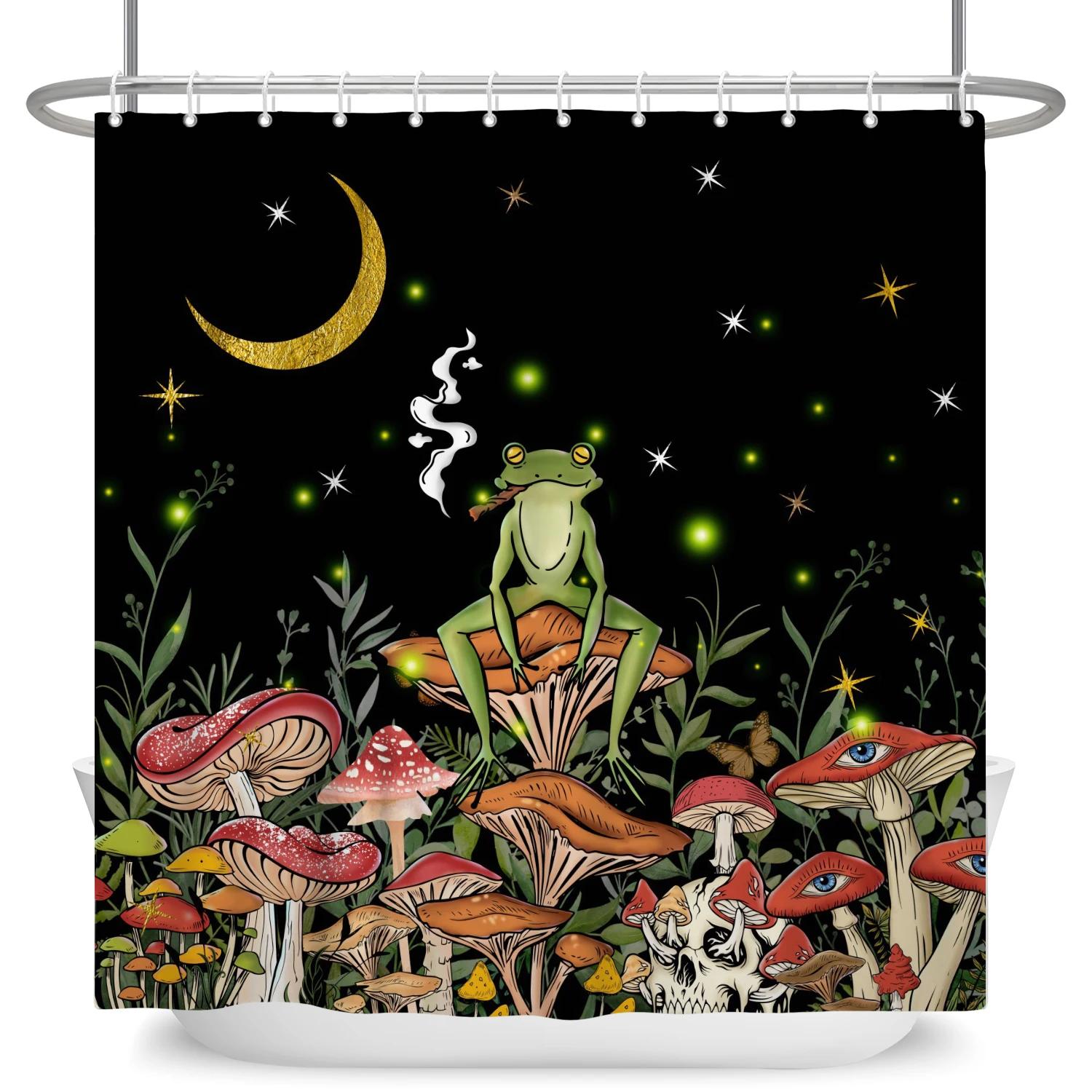 

Mermaid Pattern Shower Curtain Cute Animal Ocean Whale Waterproof Bathroom Curtains Creative Personality Bathroom Accessories W60H190(CM)-1 Pcs