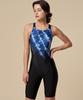 Laelliseupocheu [Oslh609 Blu] Blue Wave X-Back Half-Body Black
