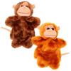Lifelike Monkey Hand Puppet for Storytime 2Pcs Creative Hand Toy for Kids