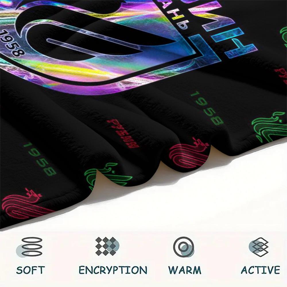1Pc FC Rubin Kazán Print Flannel Blanket High Quality Warm Comfortable Cover for All Seasons Perfect for Gifts Home Decor
