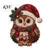 Homemade Holiday Tradition Ornament Christmas DIY Patchwork Kit, Halloween Witch Hat Sewing Xmas Hobby Material Pack Animal Fabric Craft Kit