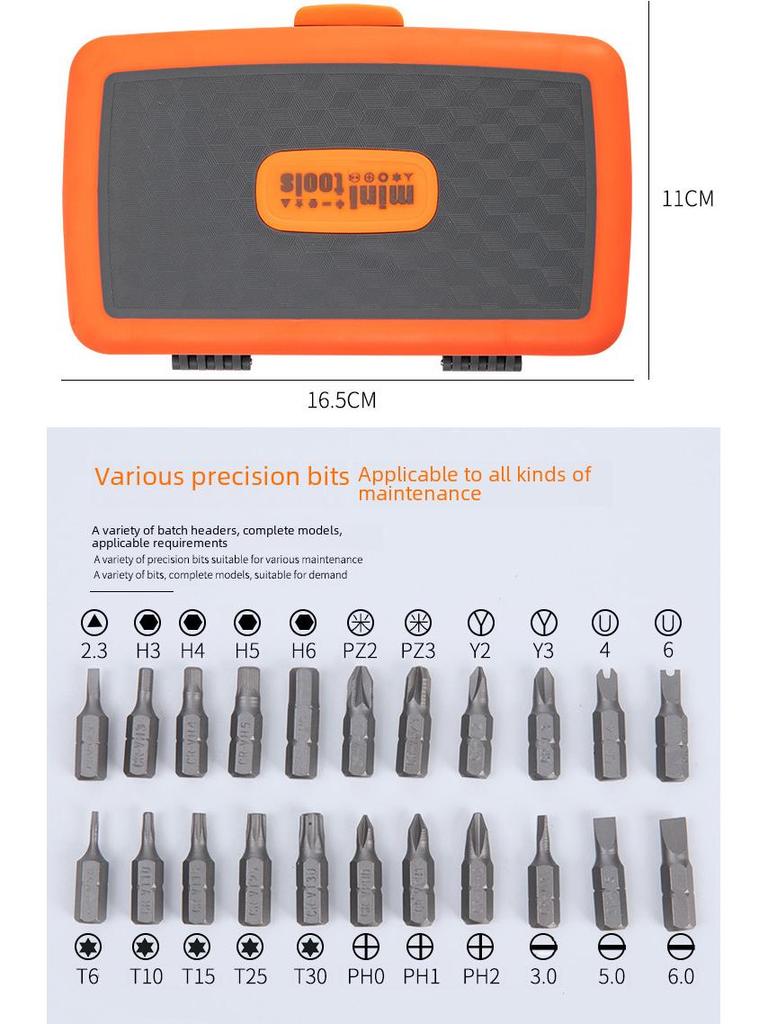 Zestaw 38-w-1 Wielofunkcyjny Klucz Grzechotkowy i Bity Śrubokrętowe do Napraw Domowych