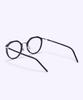 Alloaiweeo [Silverbite] Sbg9603 0911G Margaret Soltex Black Eyeglass Frame Blue Light Lens Selection