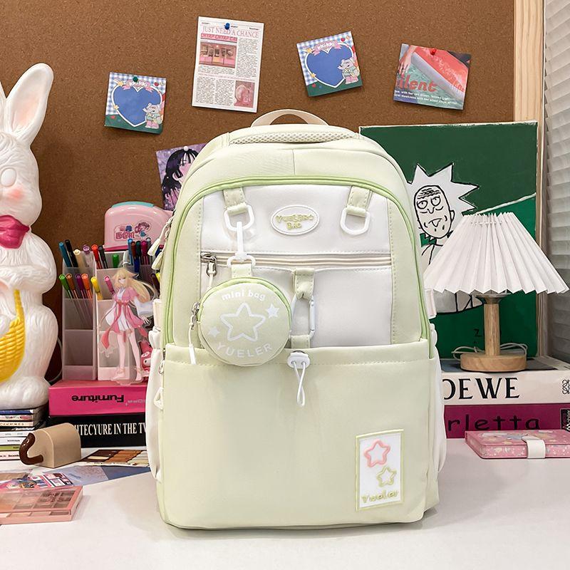 

Девочки-подростки Старшеклассницы Начальная школа Студент Универсальный Большая вместимость Красивый Рюкзак Молодой взрослый Легкий Милый Рюкзак Green