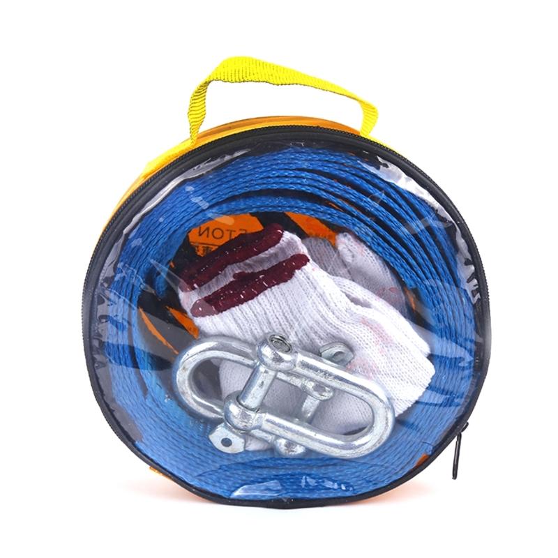 High Tensile Car Towing Belt Safety Towing Strap Emergency Towing Rope High Visibility Towing Enhances Safety Features
