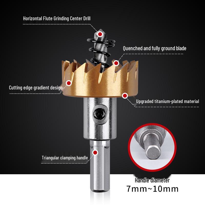 Kobaltový titanem pokovený vysokorychlostní ocelový děrovací vrták na kov a hliník