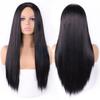 Ombre Red Long Wig Long Straight Hairstyle Soft Synthetic Wig Full Wig for Women