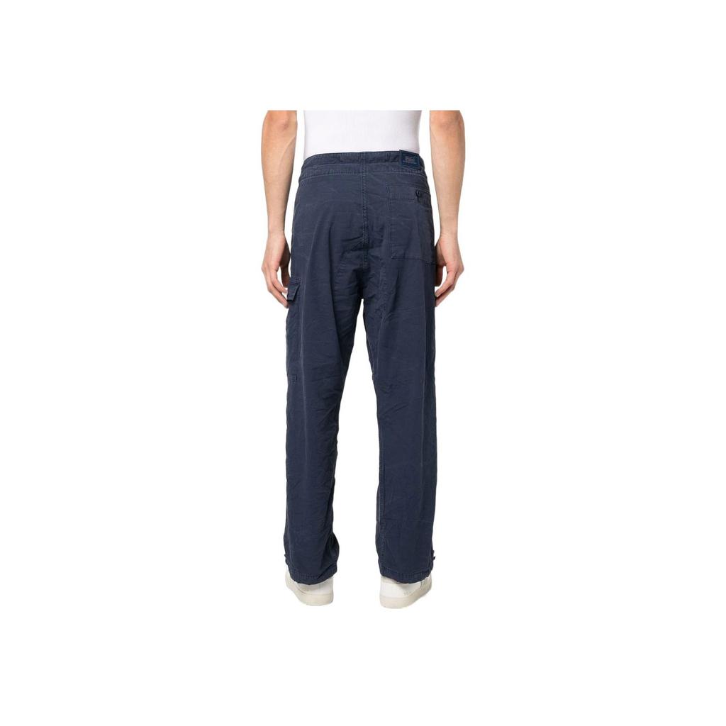 Polo Ralph Lauren SS23 Solid Color Lace-Up Zipper Work Casual Pants Men Pants Dark-Blue 710864878-001