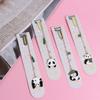 Pages for Readers Student Reading Book mark Panda Pendant Paper Clip Metal Bookmark Panda Bookmark