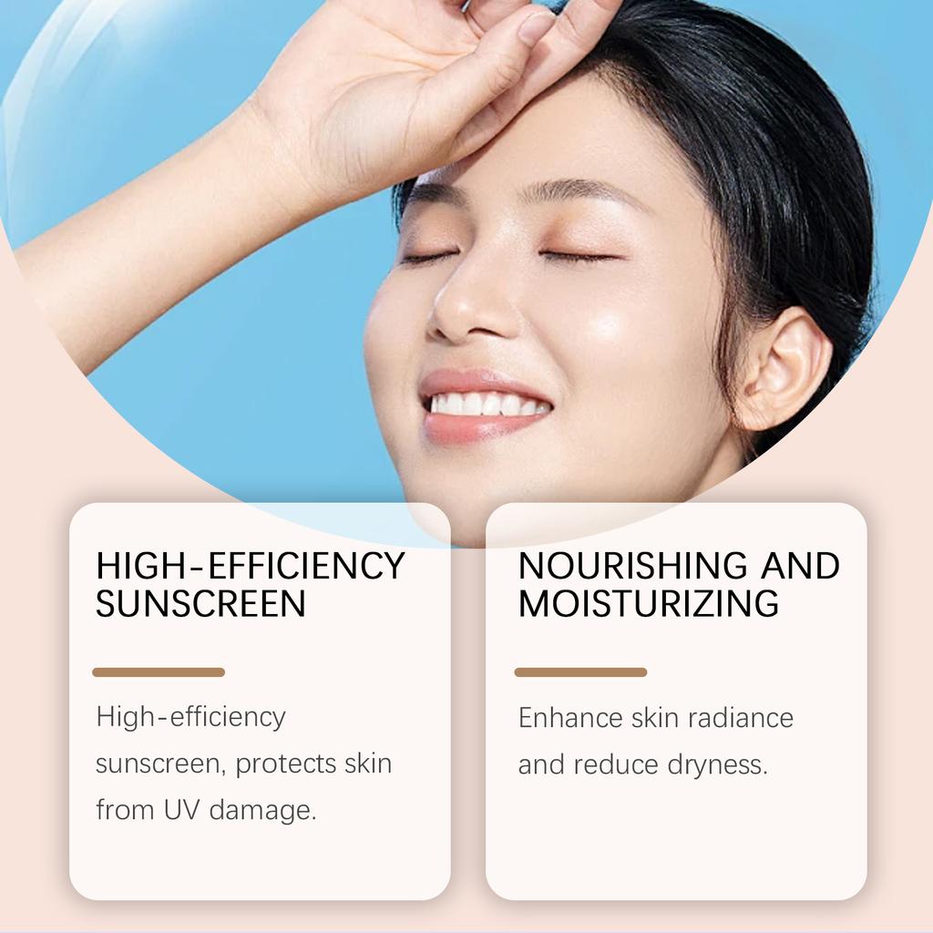 Protection BB Frost Ivory White Cover Facial Makeup Blemishes, Moisturize and Nourish, Daily Protective Bare-faced Cream