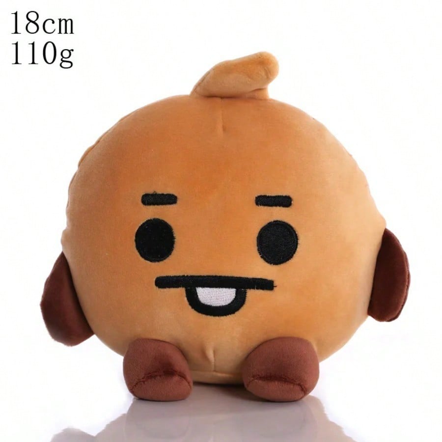 LINE FRIENDS BT21 Kpop Anime 10–24 Cm Jucărie de pluș Desen animat Rucsac: Păpușă drăguță în stil coreean—Perfectă pentru Crăciun și zile de naștere