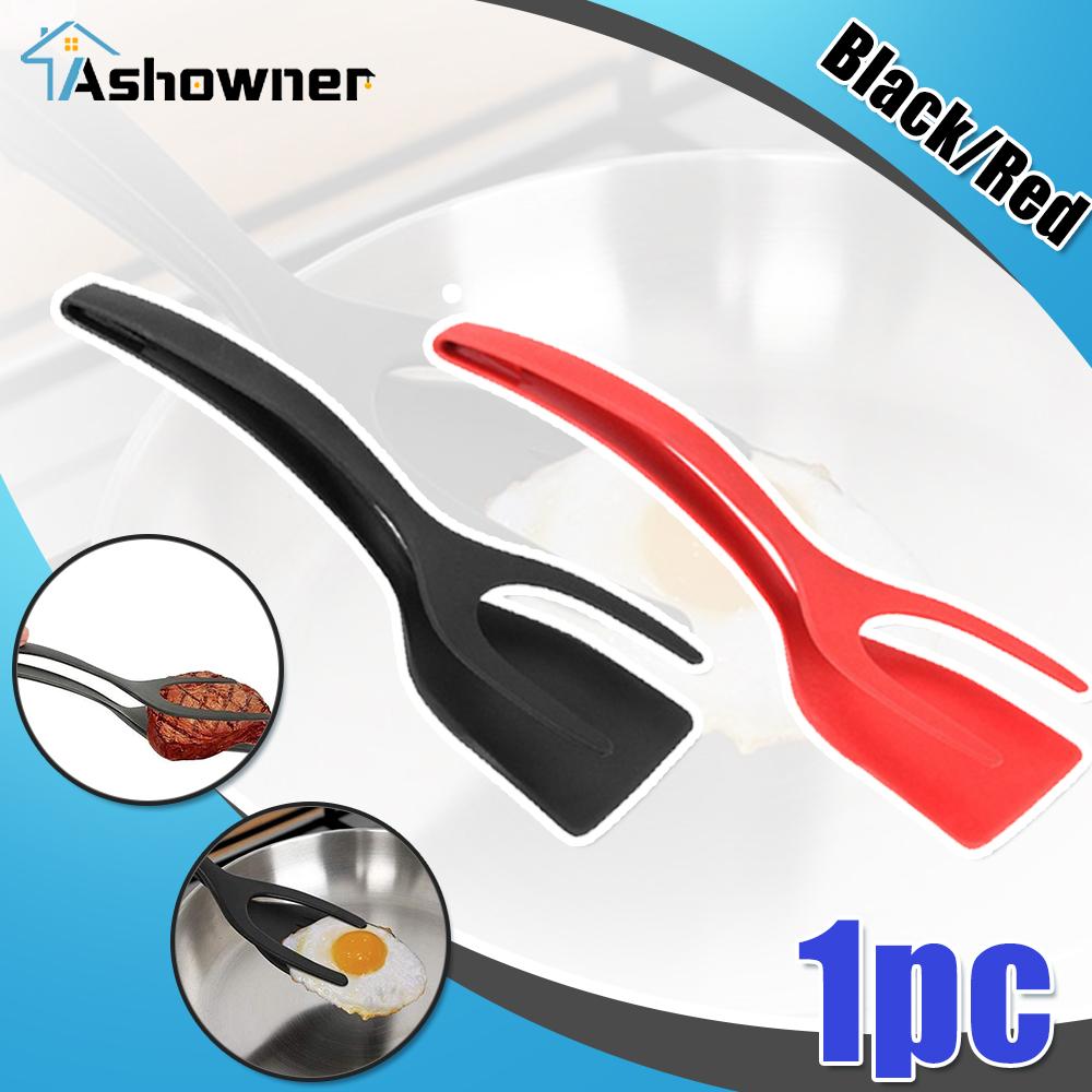 

Щипцы-перевертыши 2 в 1, щипцы-лопатки для яиц, зажим для хлеба, щипцы для тостов, щипцы-лопатки для блинов, кухонная лопатка, кухонные гаджеты, аксессуары Black