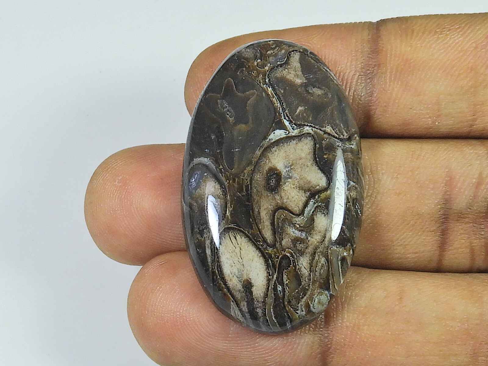 

56Cts. Натуральный камень кальцит овальный кристалл кабошон россыпью драгоценный камень 24X41X07 мм SK-3441